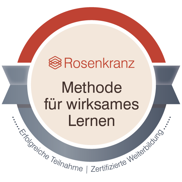 Rosenkranz Digital Badge Methode f&uuml;r wirksames Lernen